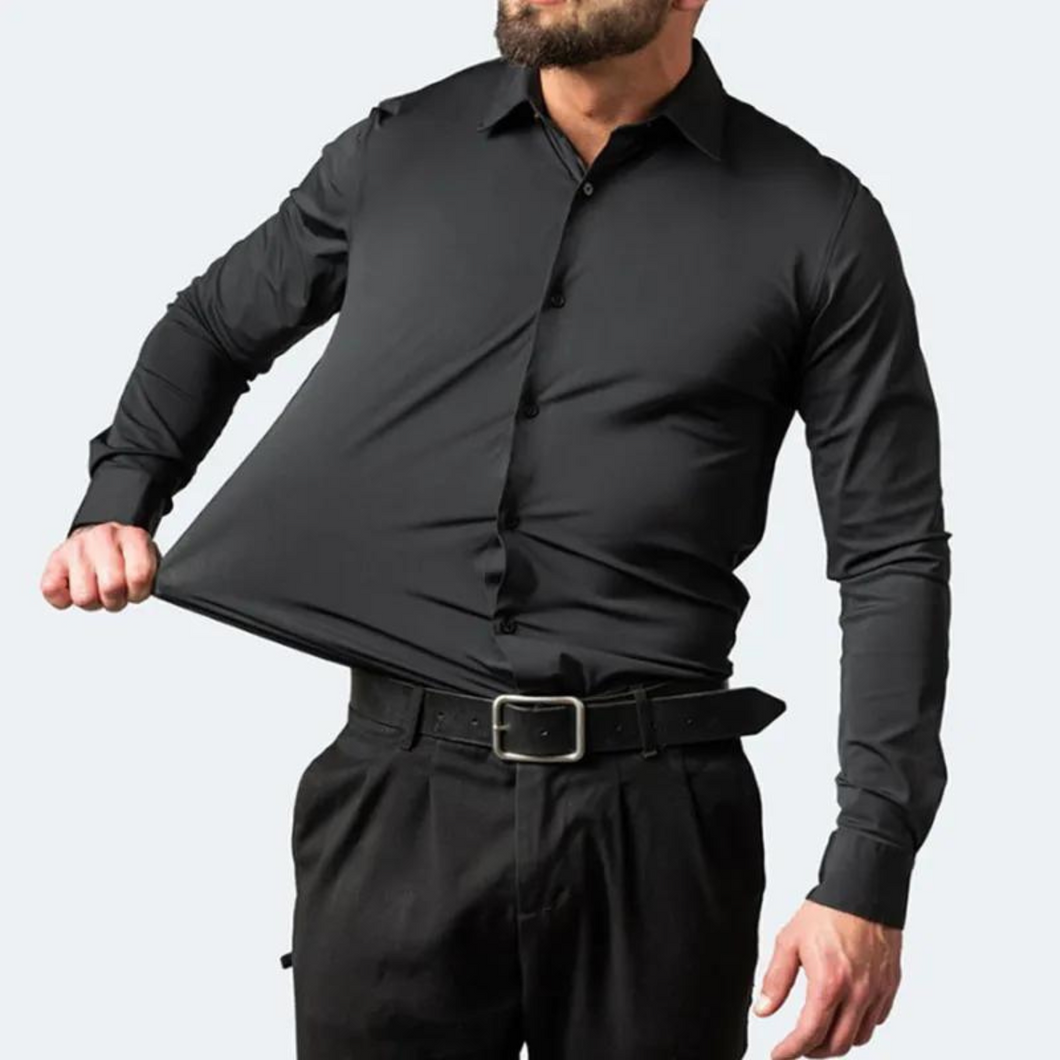 Camisa Social Masculina Tecnologia Expansiva e Anti amassado