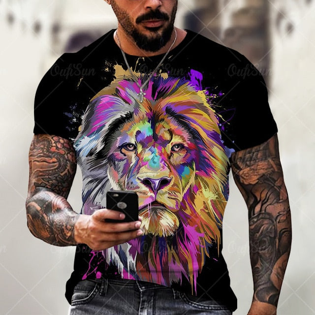 Camiseta Masculina Leão Judá 3D